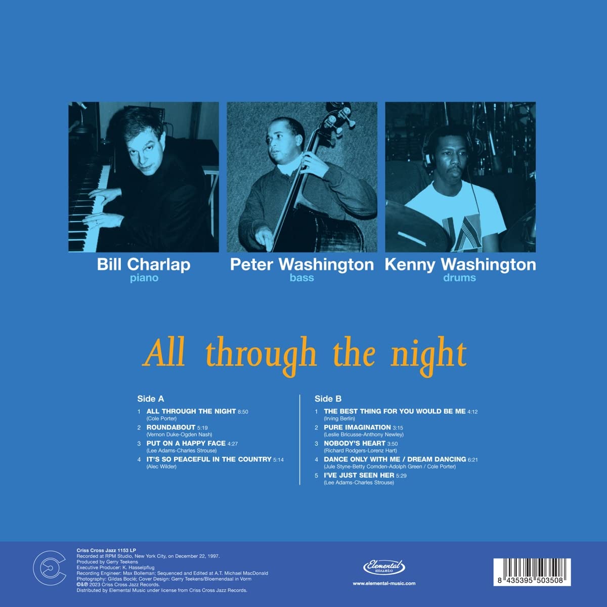 All Through The Night LP back cover